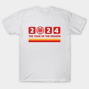 happy new year 2024 vintage dragon Chinese T-Shirt